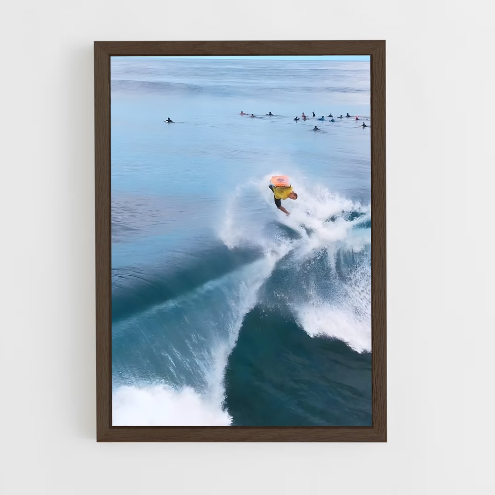 Poster Pipeline bodyboarding onde (vue 5)